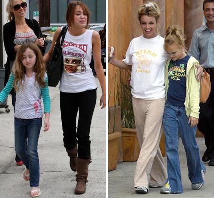Noah e Miley Cyrus & Britney e Jamie Lynn Spears